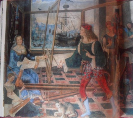Penélope con los pretendientes 1509Fresco 152 – 125,5 cmPinturicchio (1454-513)Gallería nacional de Londres
