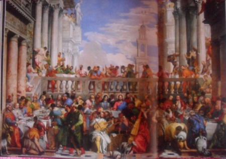 Las bodas de Canán 1562 oleo sobre tela 990 – 666 cm Paolo Veronese (1528-1588), museo de Louvre París 