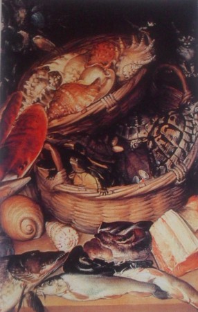 Los pescaderos 1580, oleo sobre tela 152 – 112 cm Bartolomeo Passerotti (1529-1592), gallería nacional de arte Roma 