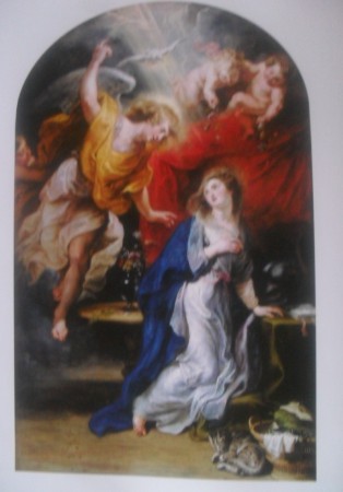 Anunciación 1628, oleo sobre tela  304 – 188 cm Pieter  Paul Rubens (1577-1640), casa de Rubens Amberes 