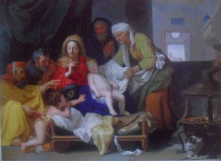 El sueño del niño Jesús 1655, oleo sobre tela 118 – 87 cmCharles le Brun (1619-1690), museo de Louvre Paris 