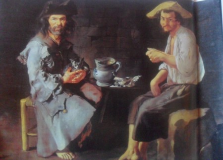 Los dos pordioseros 1730-1734, oleo sobre tela 173 – 134,5 cmGiacomo Ceruti (1698-1767) ,pinoteca tosio martinengo Brescia Italia 