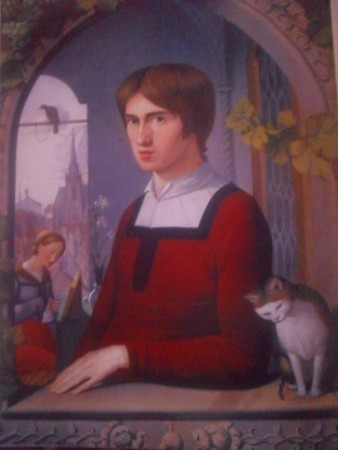 Retrato de Franz pforr 1810, oleo sobre tela 62 – 47 cmJohann Friedrich Overbeck (1789-1869), gallería nacional de Berlín 