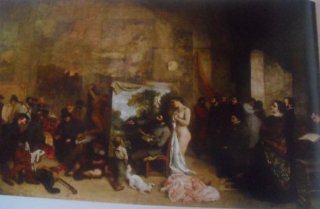 El taller 1855, oleo sobre tela 590 -359 cmGustave Courbet (1819-1877), museo de orsay Paris 