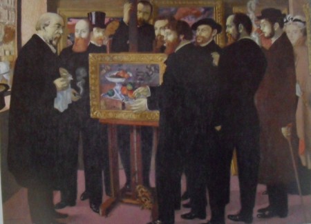 Homenaje d Cezsnne 1900, oleo sobre tela 240 – 180 cm Maurice Denis (1870-1943), museo de orsay Paris 