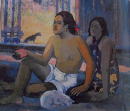 Eiaha Ohipa, tahitianas en una habitación 1896, oleo sobre tela 75 – 65 cmPaul Gauguin (1848-1903), museo pushkin Moscú 